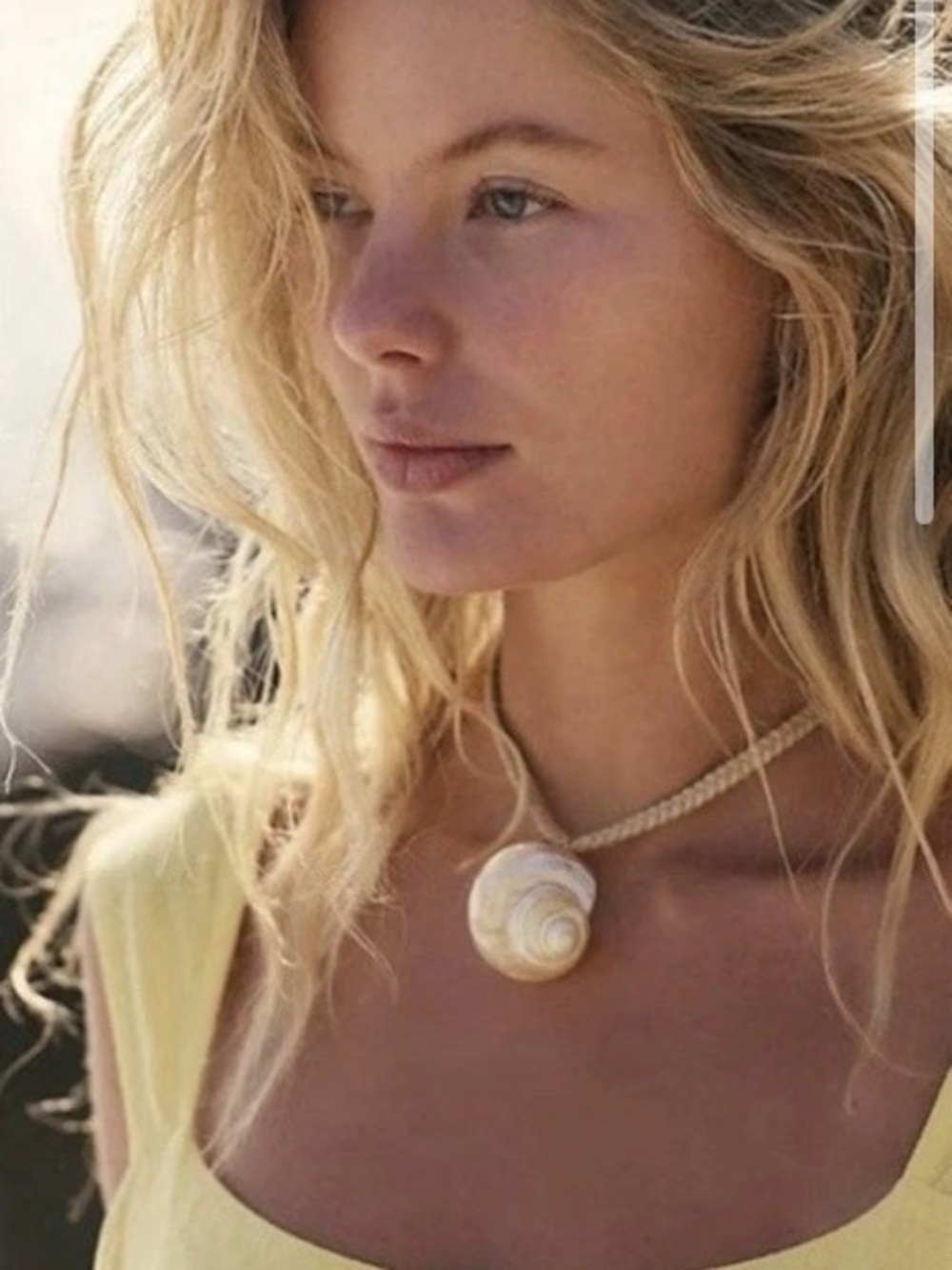 Free People Sara Shell Choker in Brown